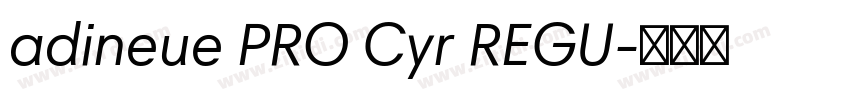adineue PRO Cyr REGU字体转换
